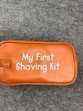 Lakeshore Learning My First Shaving Kit Faux Leather Pouch